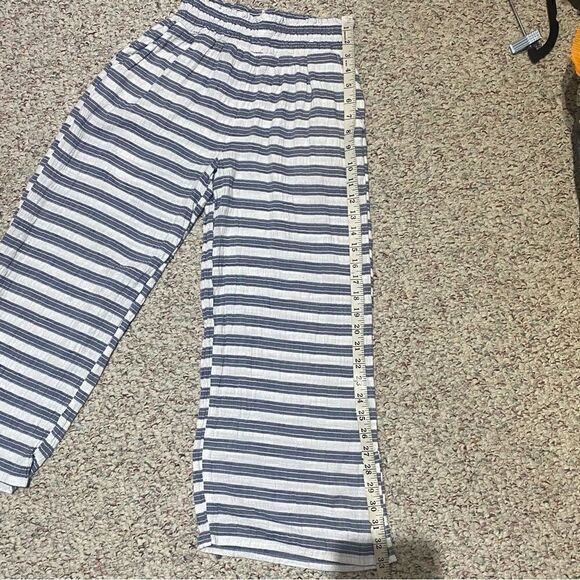 Aerie Blue and White Striped Stretchy Pants Women's Size XS - Picture 2 of 6